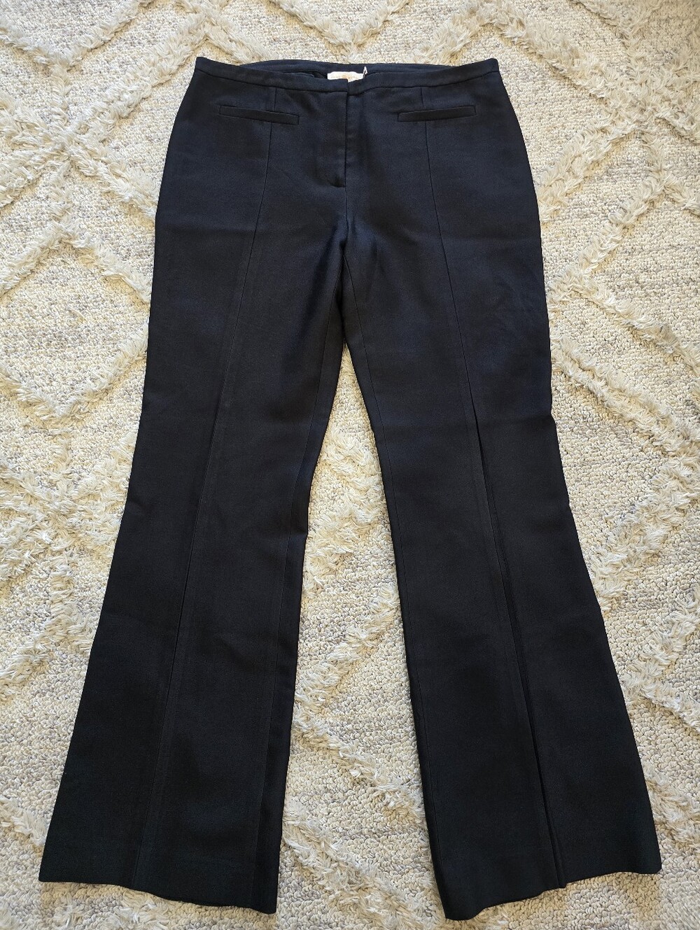Tory Burch Women’s Dress Pants Flare Wide Leg Professional Wool Silk Size 8